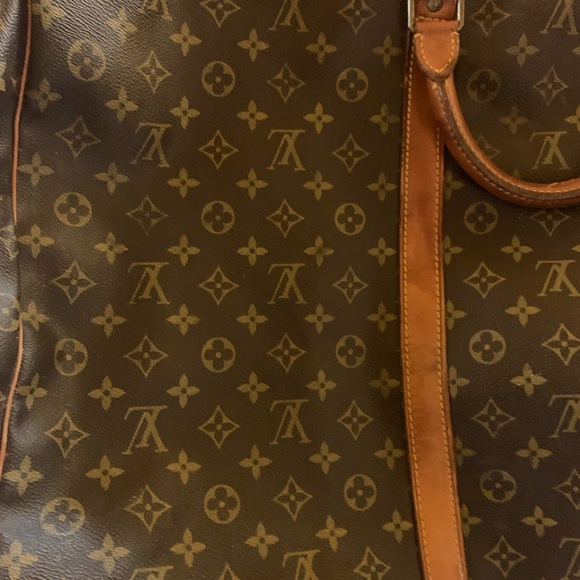 Vintage lv duffle bag Vintage Louis Vuitton Keepall Bag Duffle 55 Brown Canvas - Picture 4 of 15